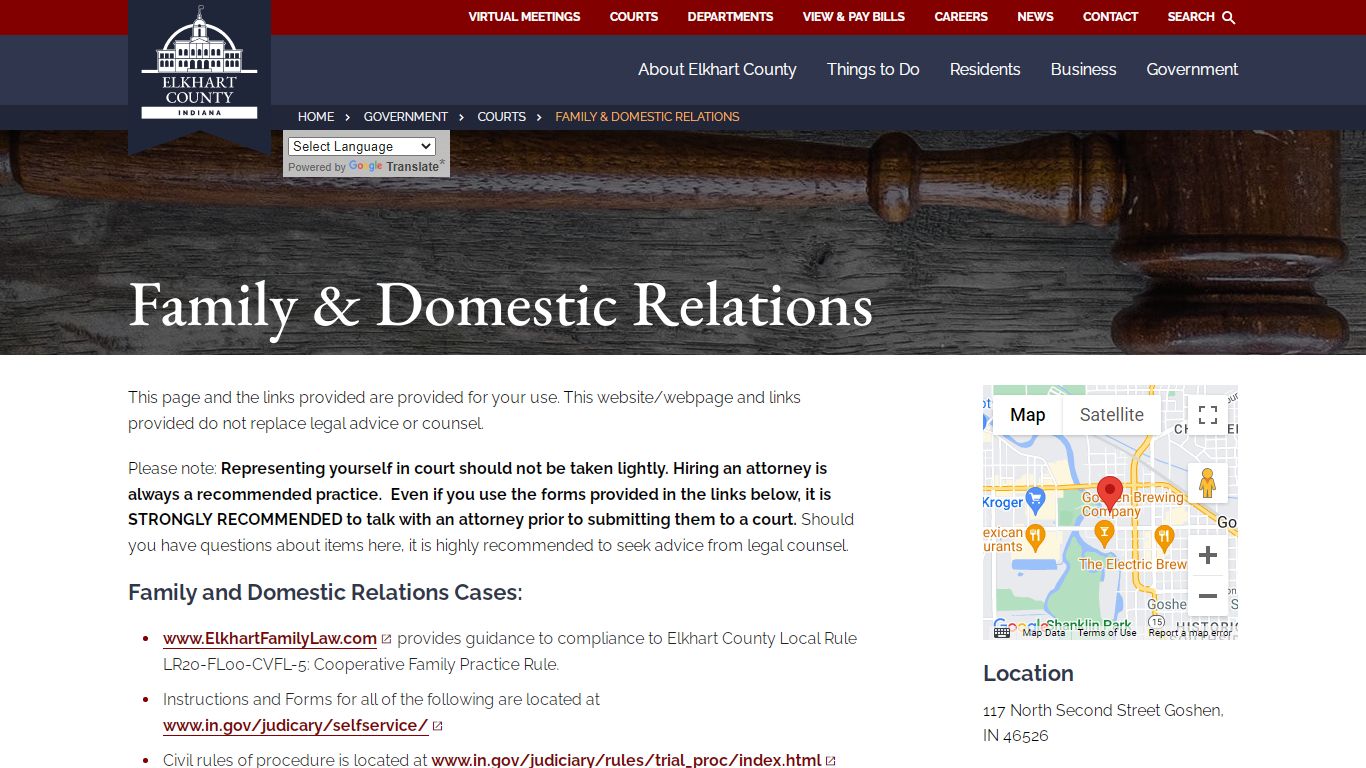 Family & Domestic Relations - Elkhart County